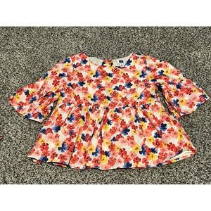 K17. Janie and Jack size 4 shirt‎ top 4t floral peasant girls